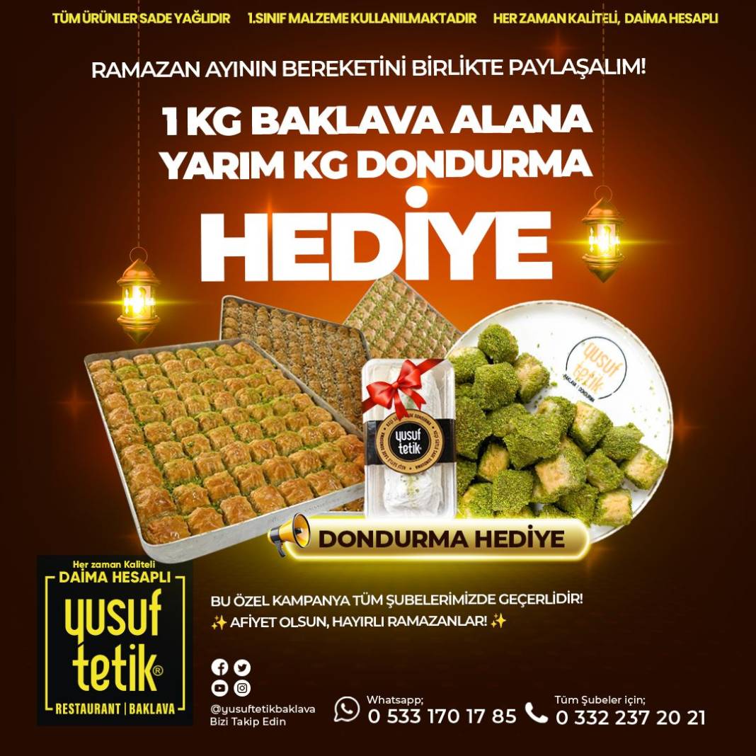Konya'nın sevilen tatlıcısından Ramazan'a özel kampanya 3